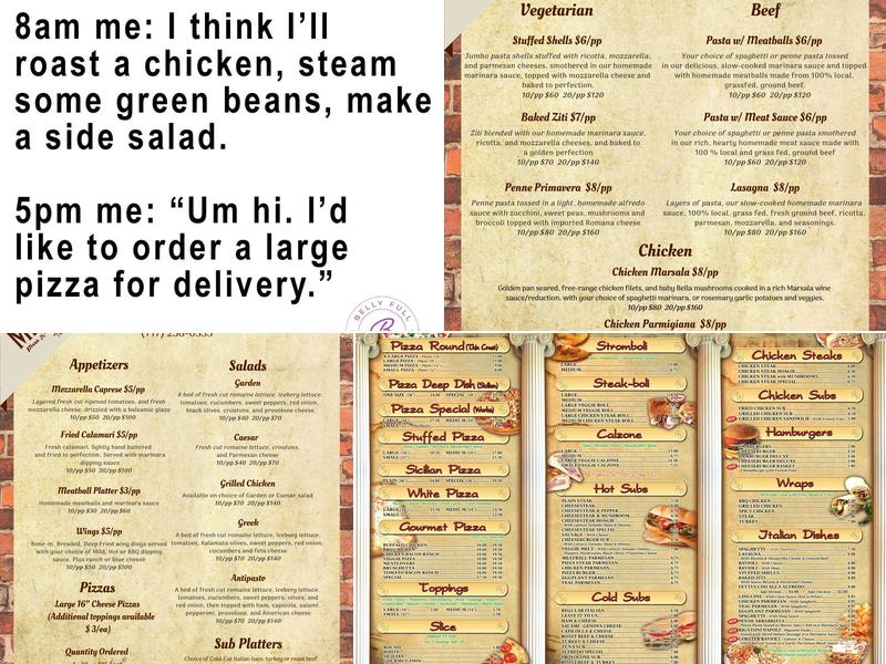 Miseno Pizza and Ristorante Menu