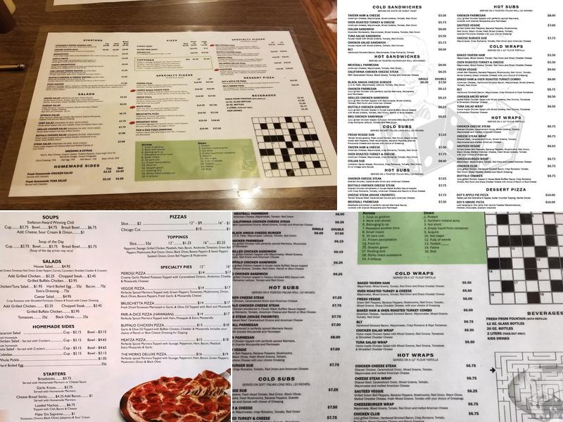 Seve-N-Dots Menu