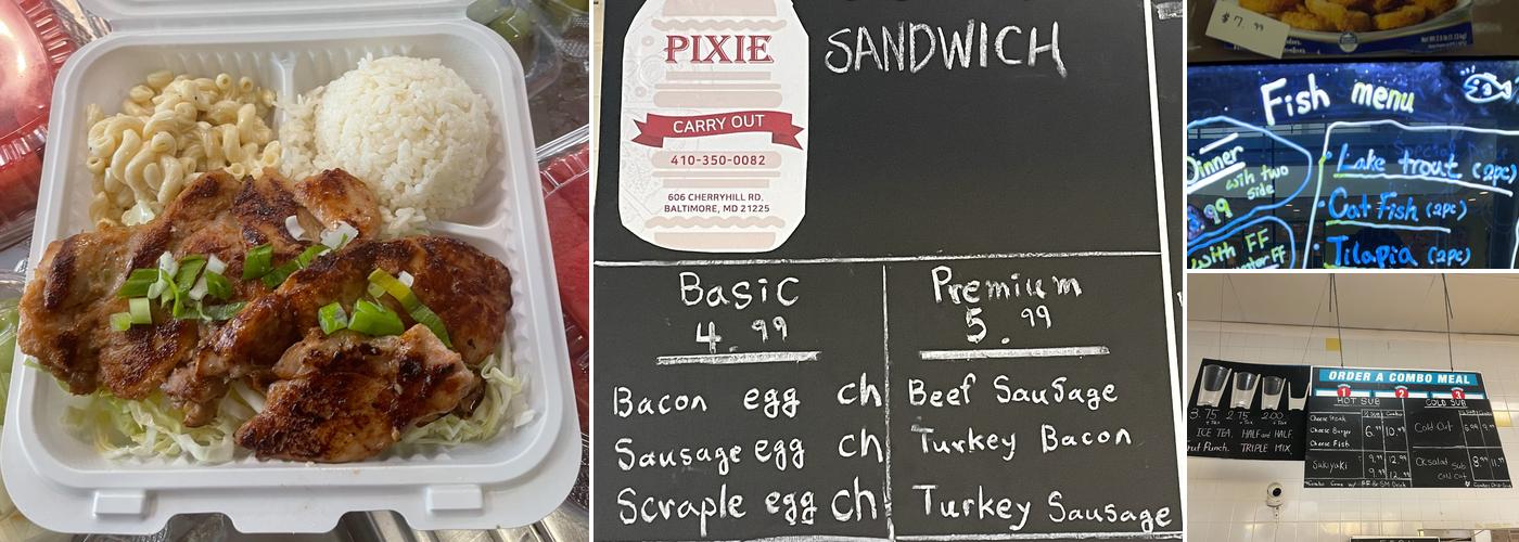 Pixie Pizza & Subs Menu