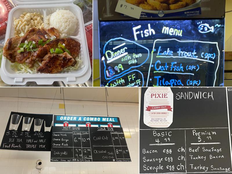 Pixie Pizza & Subs Menu