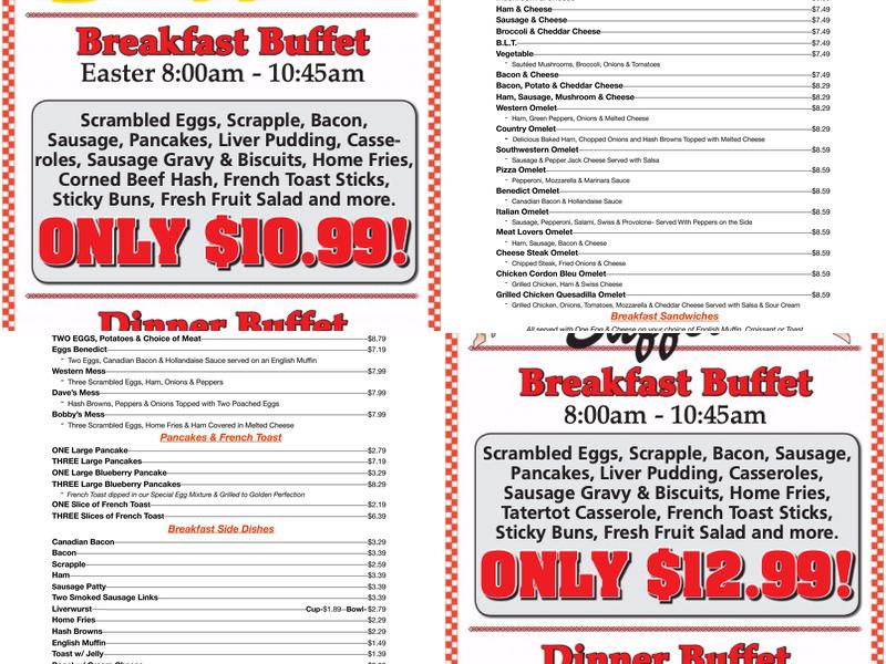 Hellers Family Restaurant Menu