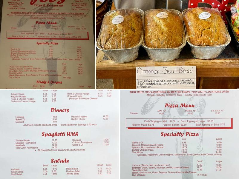 Joe's Pizza (west end) Menu