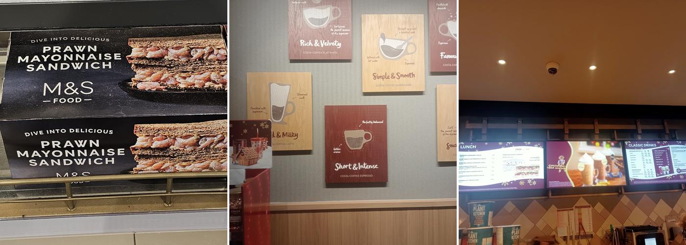 Costa Coffee Menu