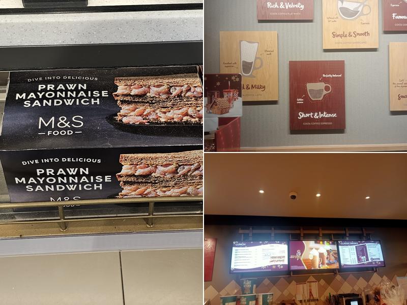 Costa Coffee Menu