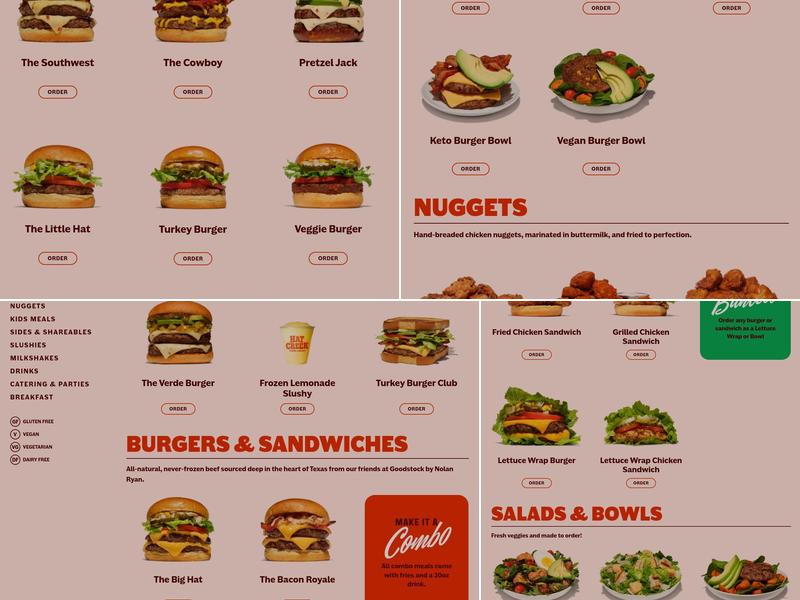 Hat Creek Burger Company Menu