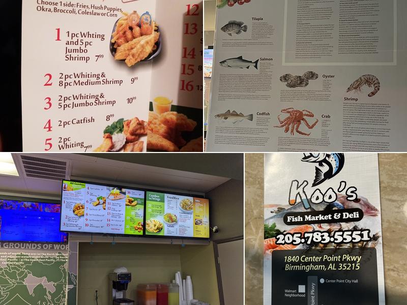 Koo's Fish Market and Deli Menu