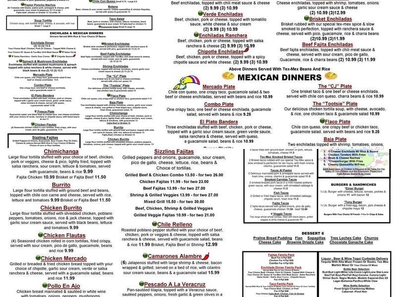 El Mercado Uptown Restaurant Menu