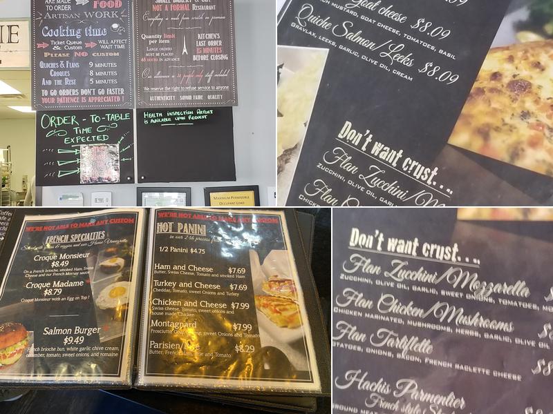 Baguette et Chocolat Menu