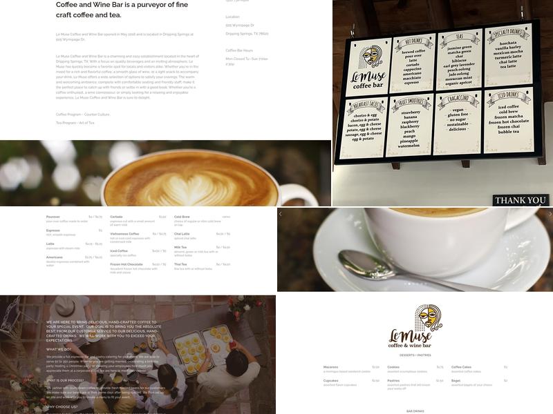 Le Muse Coffee Bar Menu