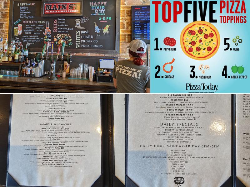Main St. Pizzeria & Beer Garden Menu