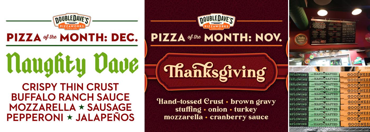 DoubleDave's Pizzaworks Menu