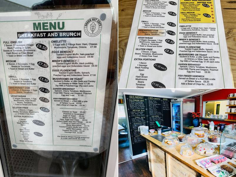 Green Hut Cafe Menu