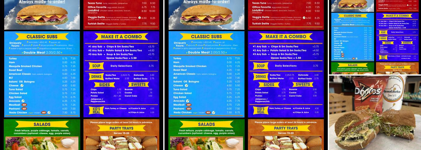 ThunderCloud Subs Menu