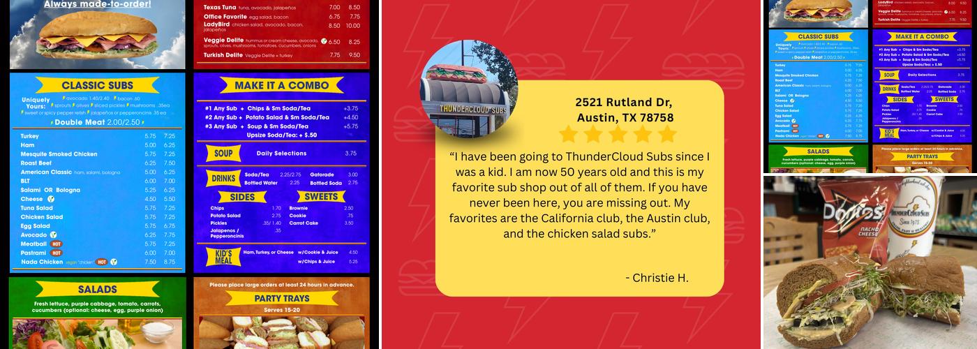 ThunderCloud Subs Menu