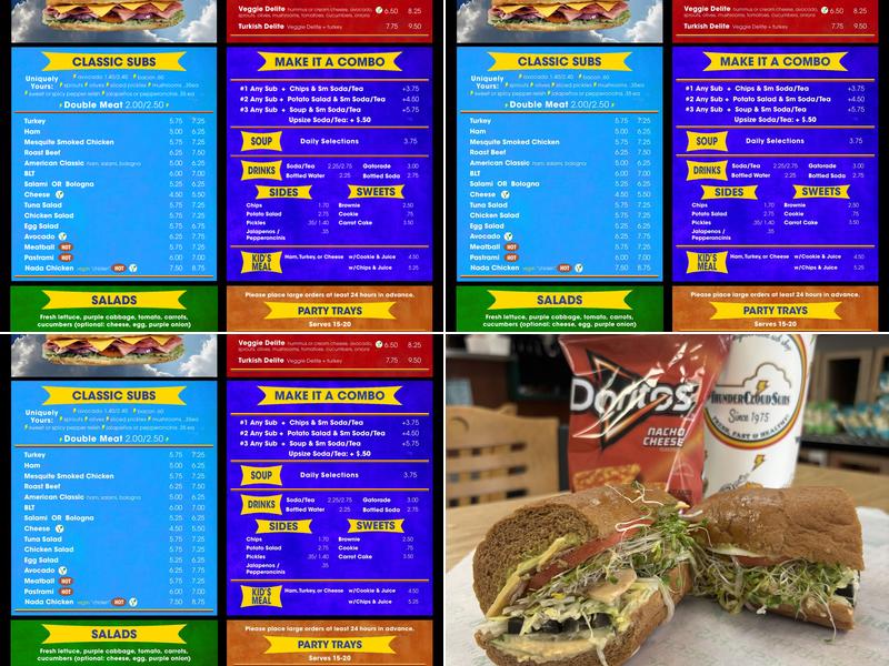 ThunderCloud Subs Menu