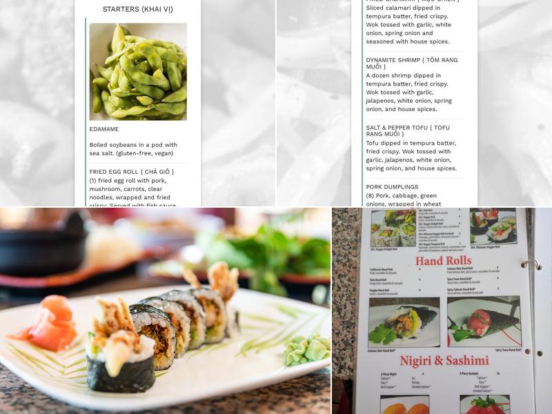 Phở Tháisơn Menu