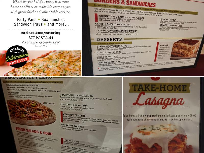 Johnny Carino's Menu