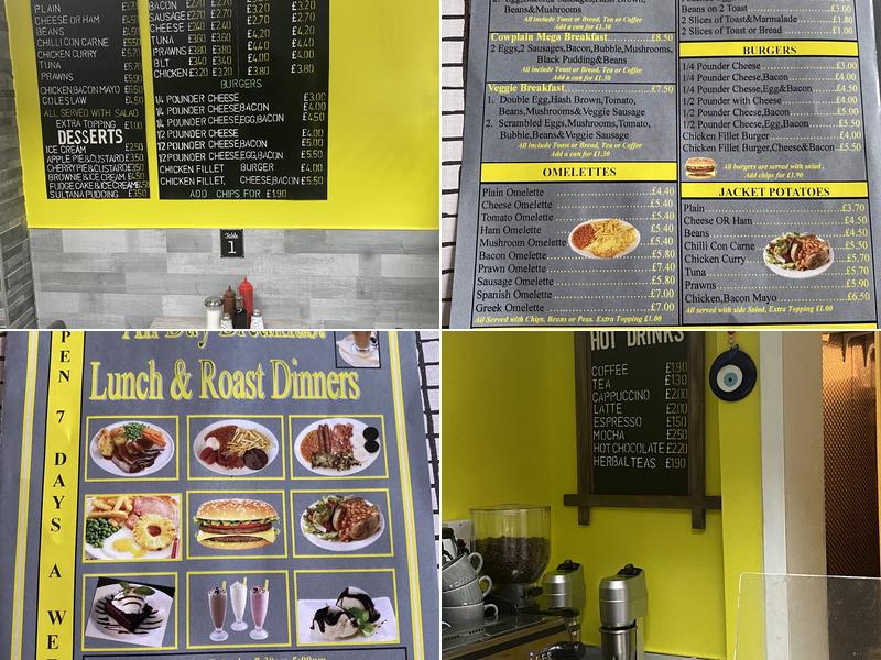 Cowplain Cafe & Restaurant Menu