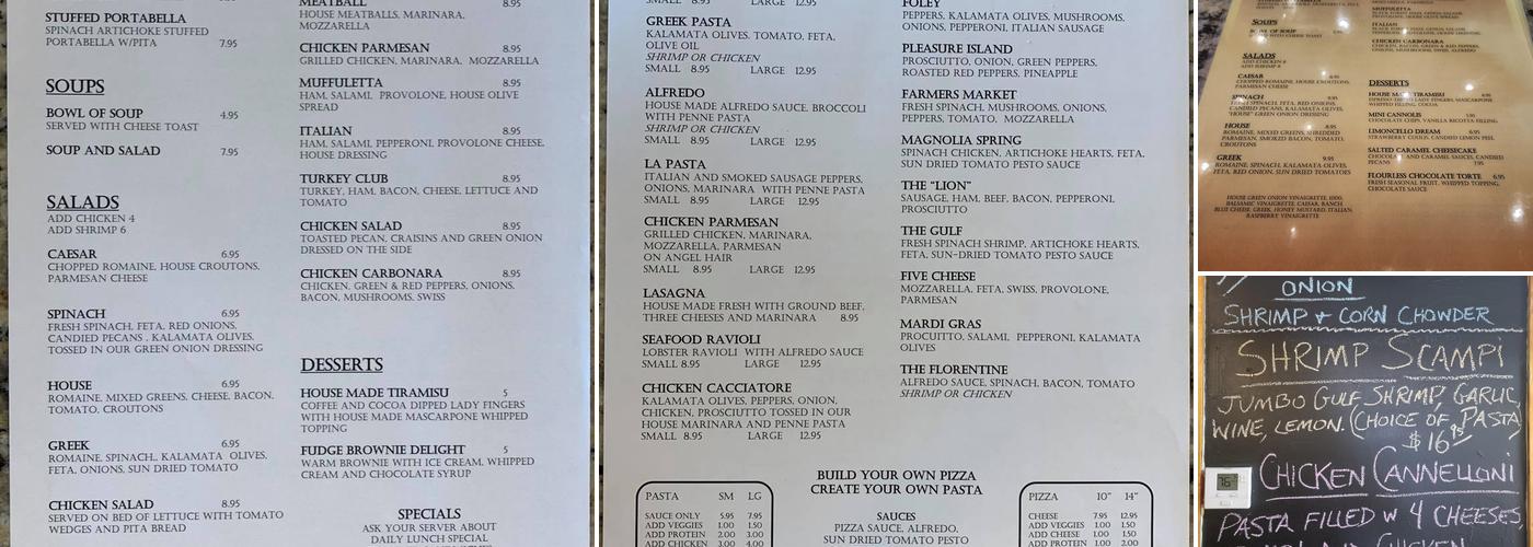 Portabella's Menu