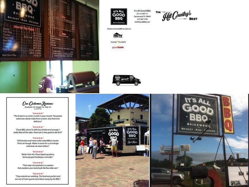 It’s All Good BBQ Menu