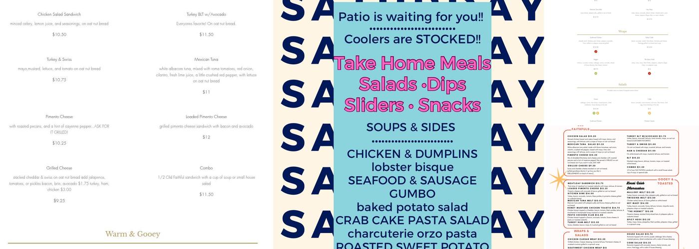 Rae’s Kitchen Menu