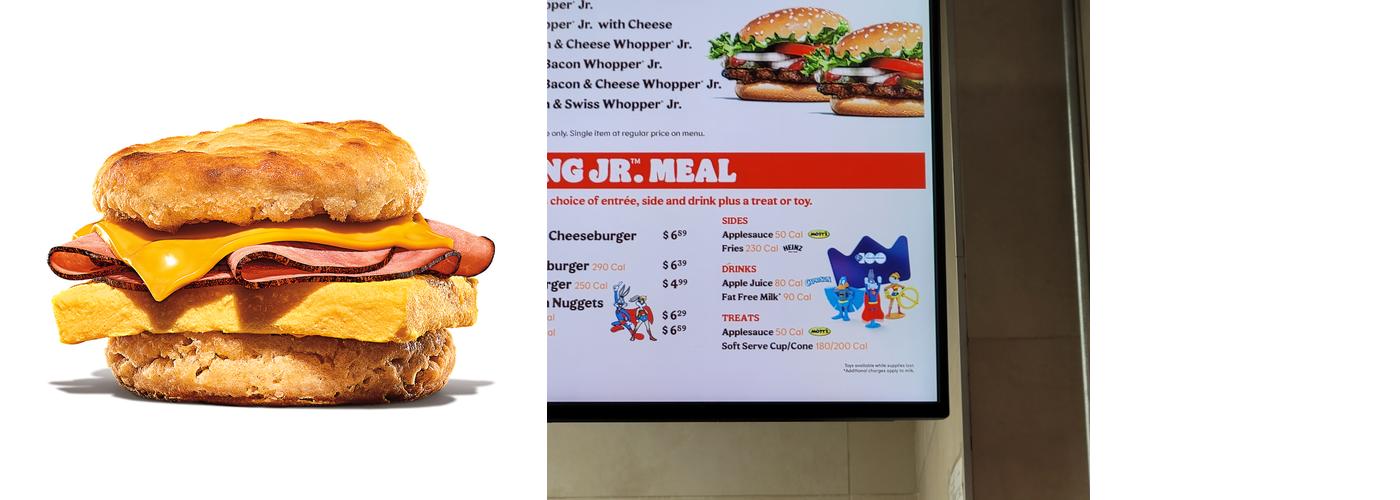 Burger King Menu