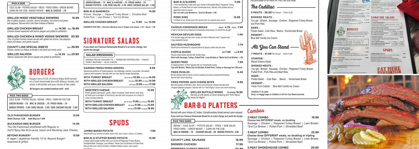 County Line Menu