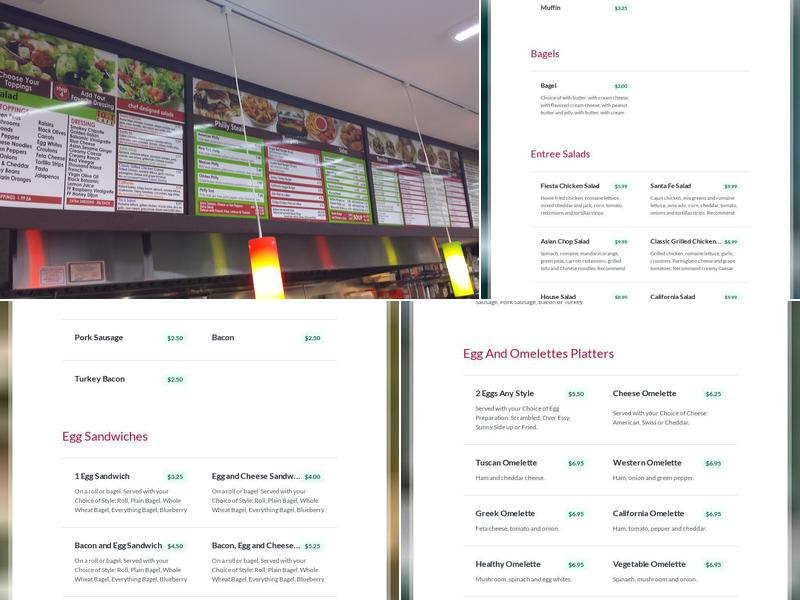Panini Tozt Cafe Menu