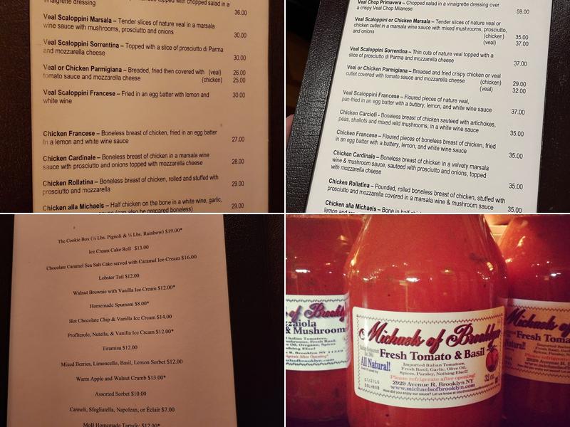 Michael’s Menu