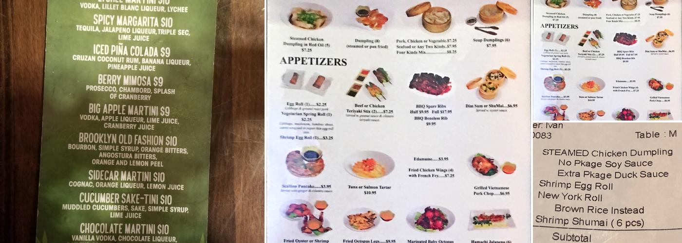 Chopstix Menu