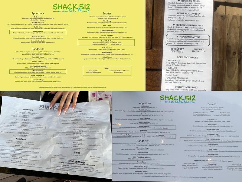 Shack 512 Menu