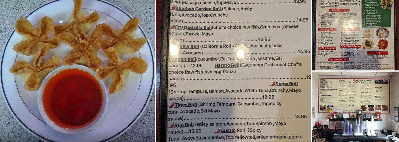 Bamboo Garden Wok 'N' Grill Menu