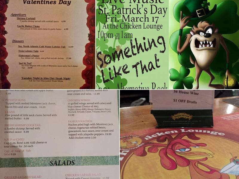 Chicken Lounge Menu