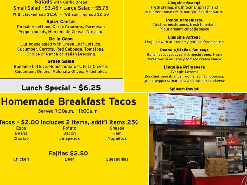 Giovannis Pizza Stand Menu