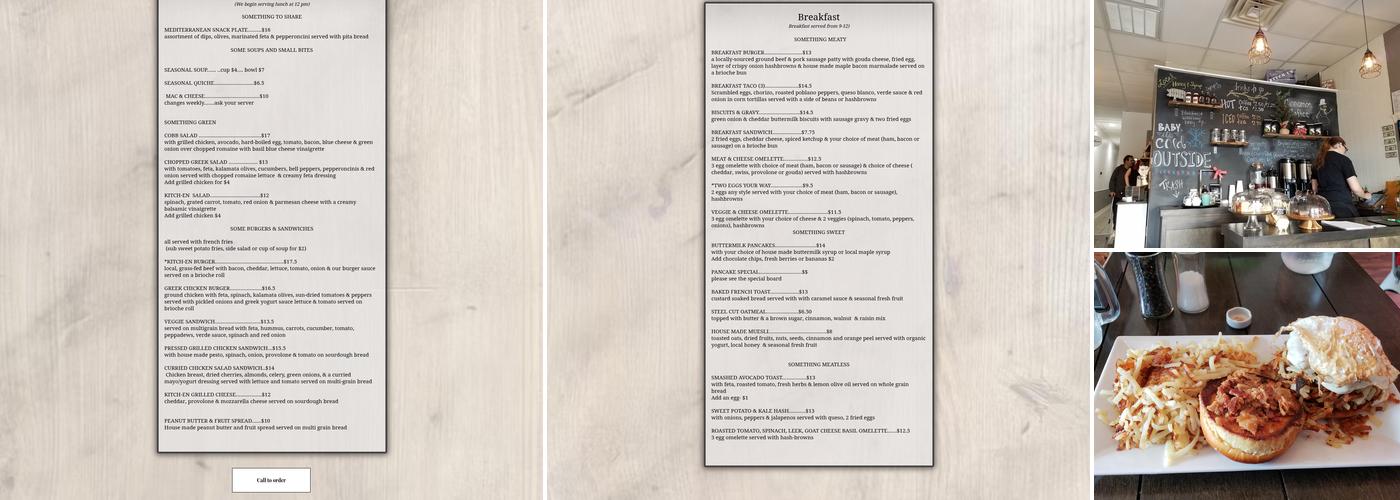 kitch-en Menu