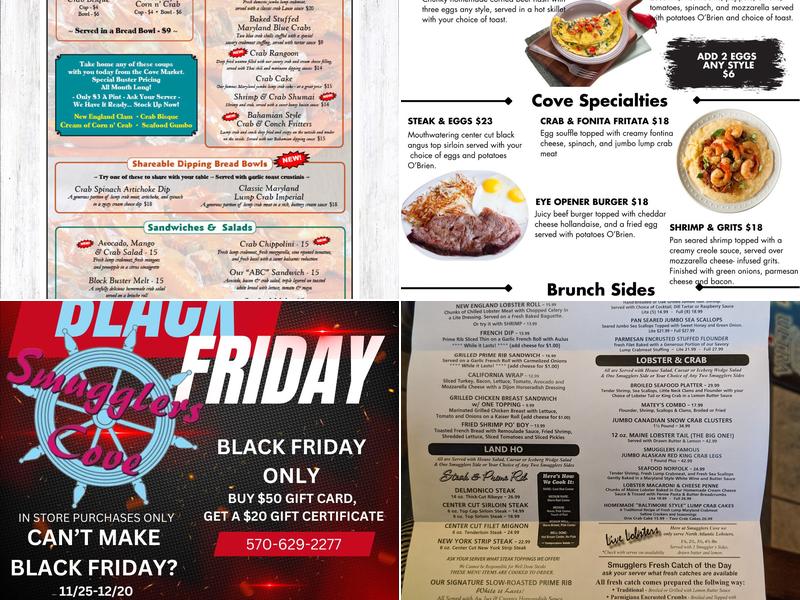 Smuggler's Cove Menu