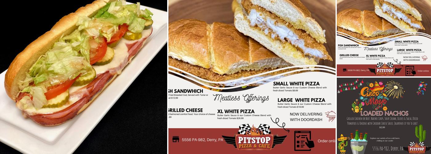 Pitstop Pizza Menu