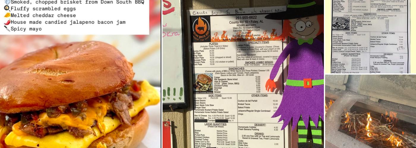 Down South BBQ Menu
