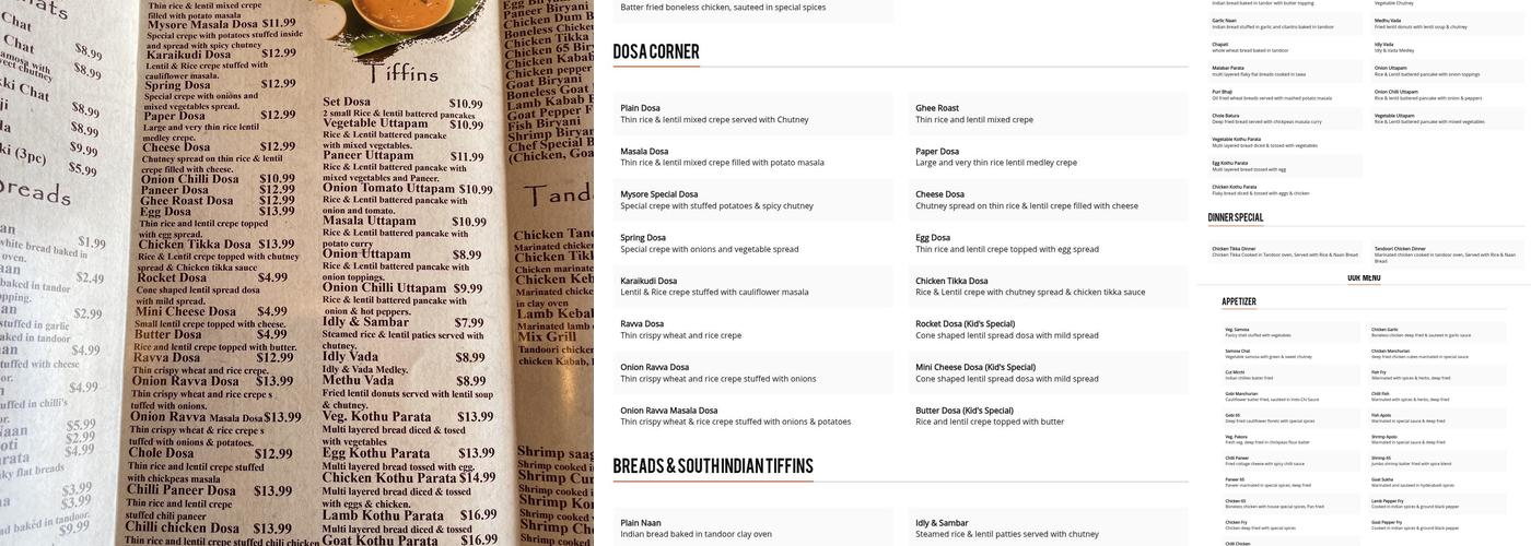 Biryani Bowl Menu