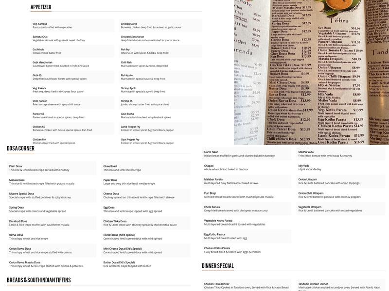 Biryani Bowl Menu