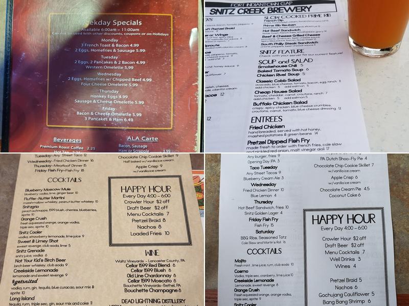 Funck's Gas Station Menu