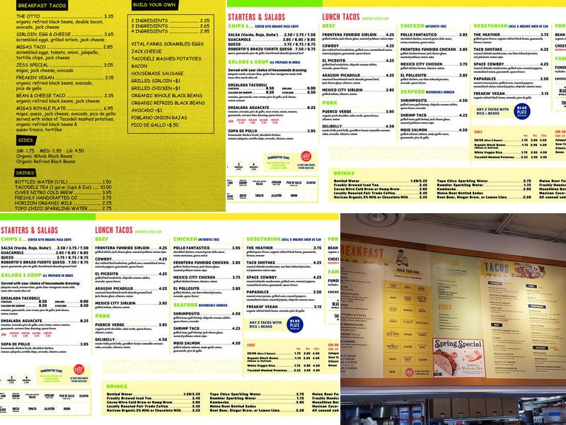 Tacodeli Menu
