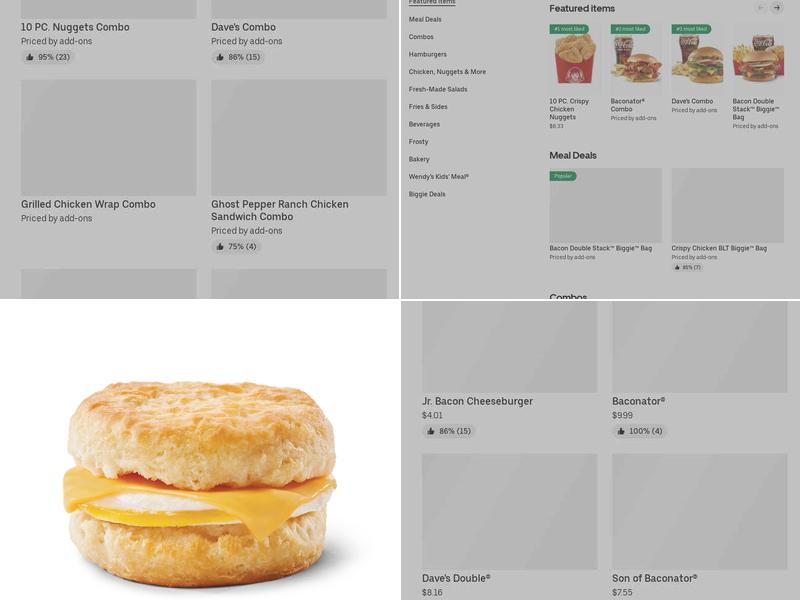 Wendy's Menu