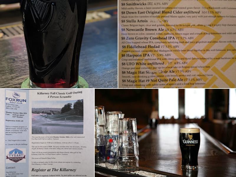 Killarney Menu