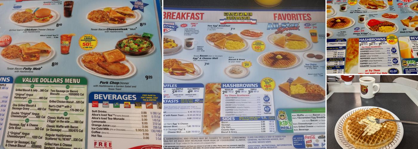Waffle House Menu