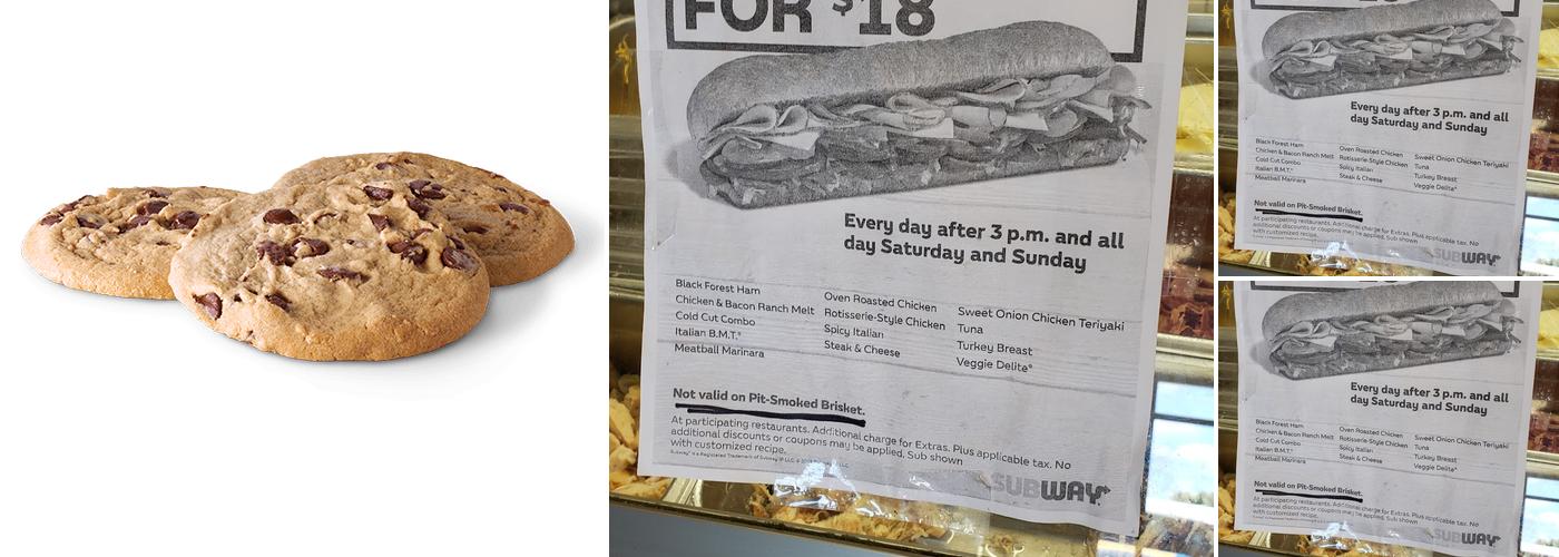 Subway Menu