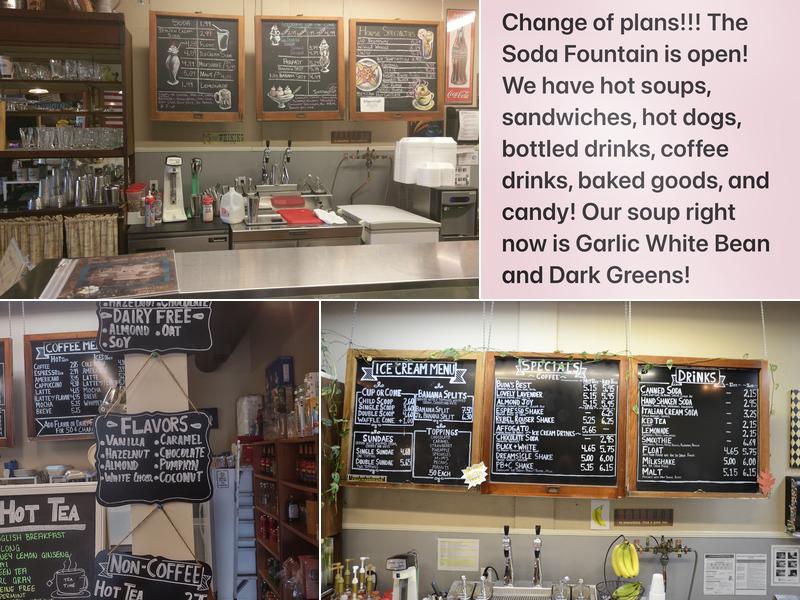 Buda Soda Fountain Menu