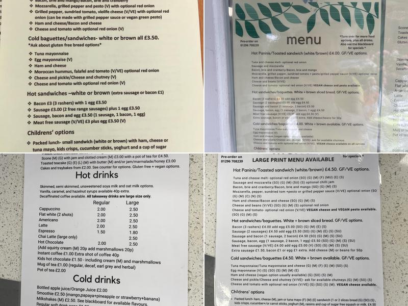 Molly's Community Cafe Menu