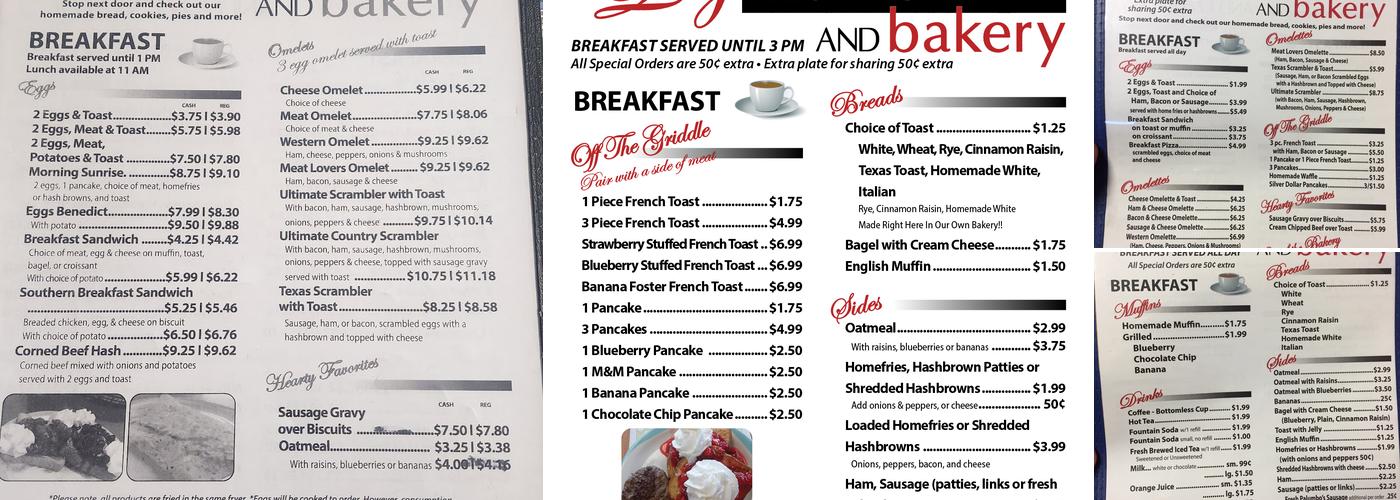 Lily's Restaurant Menu