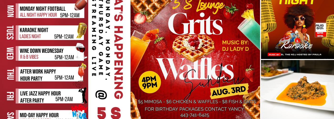 5S Lounge Menu